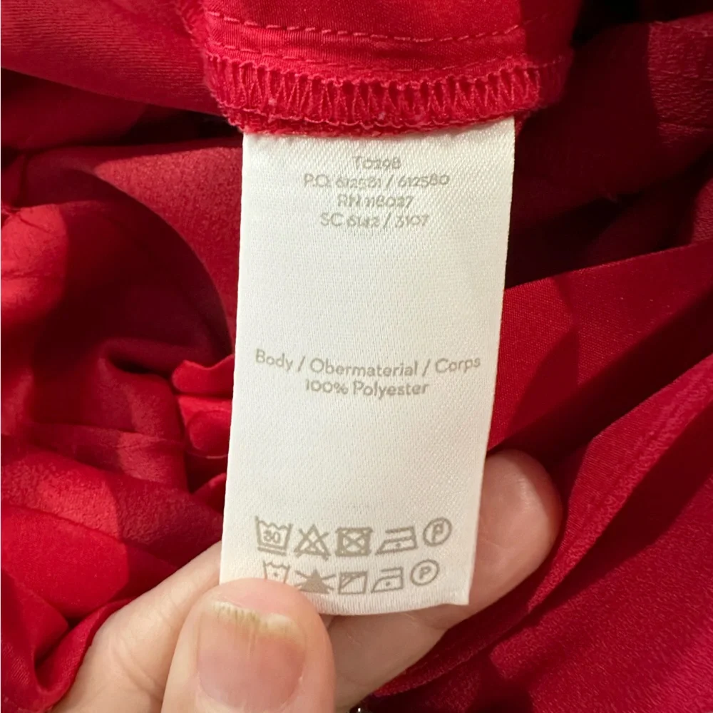 Boden Red V-Neck Cropped Jumpsuit